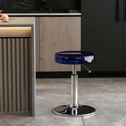 Versatile Adjustable Dining Chair | Stylish Acrylic & Steel Stool