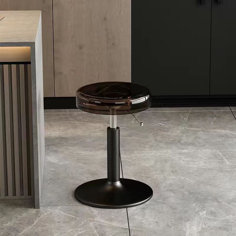 Versatile Adjustable Dining Chair | Stylish Acrylic & Steel Stool
