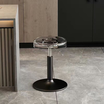 Versatile Adjustable Dining Chair | Stylish Acrylic & Steel Stool