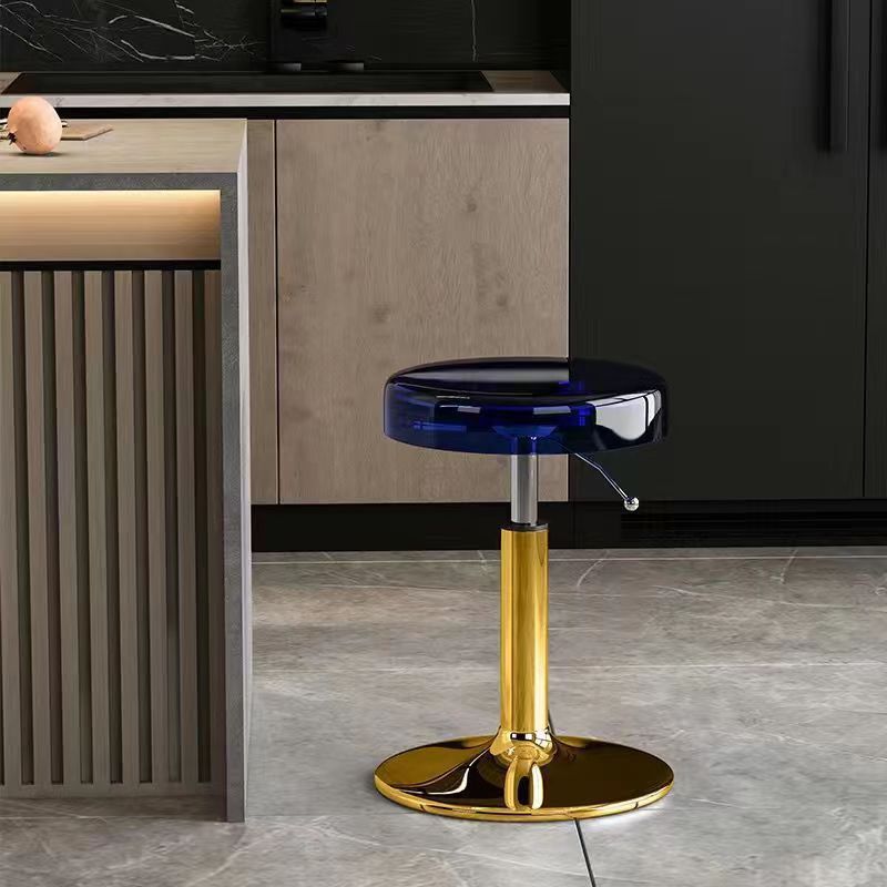 Versatile Adjustable Dining Chair | Stylish Acrylic & Steel Stool