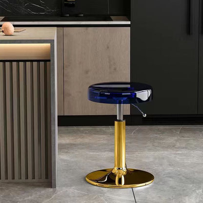 Versatile Adjustable Dining Chair | Stylish Acrylic & Steel Stool