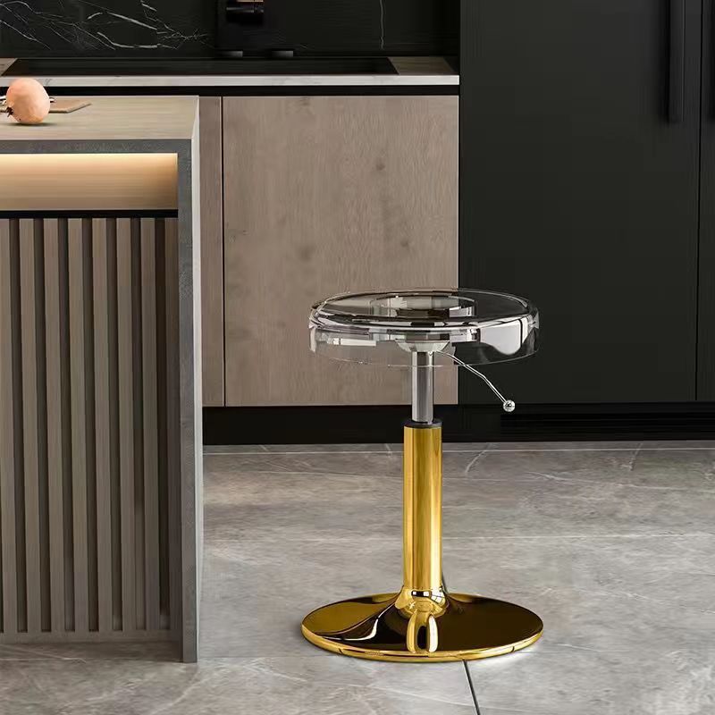 Versatile Adjustable Dining Chair | Stylish Acrylic & Steel Stool
