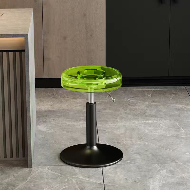 Versatile Adjustable Dining Chair | Stylish Acrylic & Steel Stool