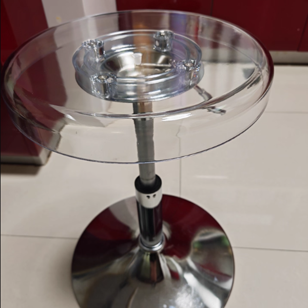 Versatile Adjustable Dining Chair | Stylish Acrylic & Steel Stool