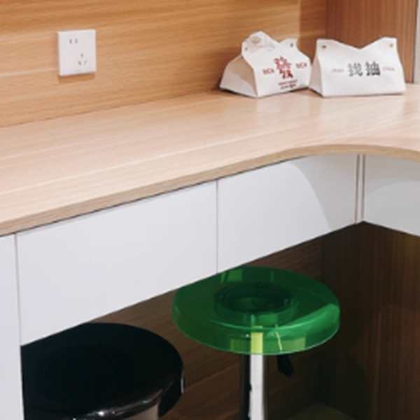 Versatile Adjustable Dining Chair | Stylish Acrylic & Steel Stool