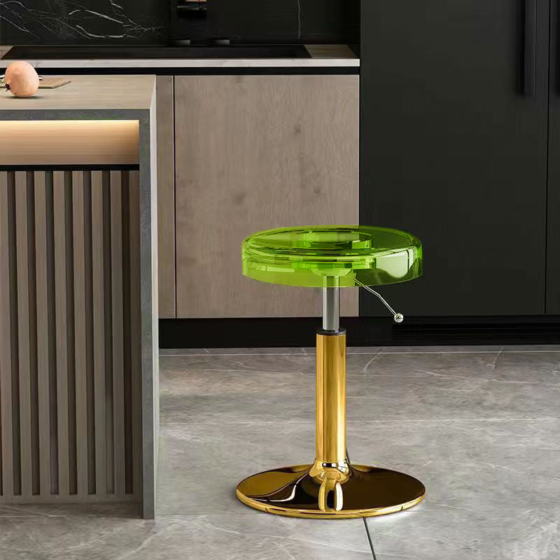 Versatile Adjustable Dining Chair | Stylish Acrylic & Steel Stool