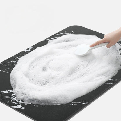 Quick-Drying Marble Effect Bath Mat for Every Space