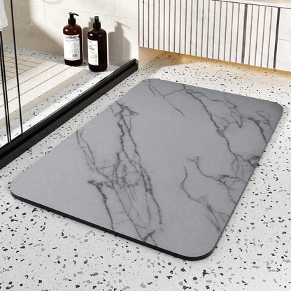 Quick-Drying Marble Effect Bath Mat for Every Space
