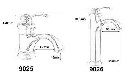 Elegant Water-Saving Bathroom Faucet in Vintage Brass Finish