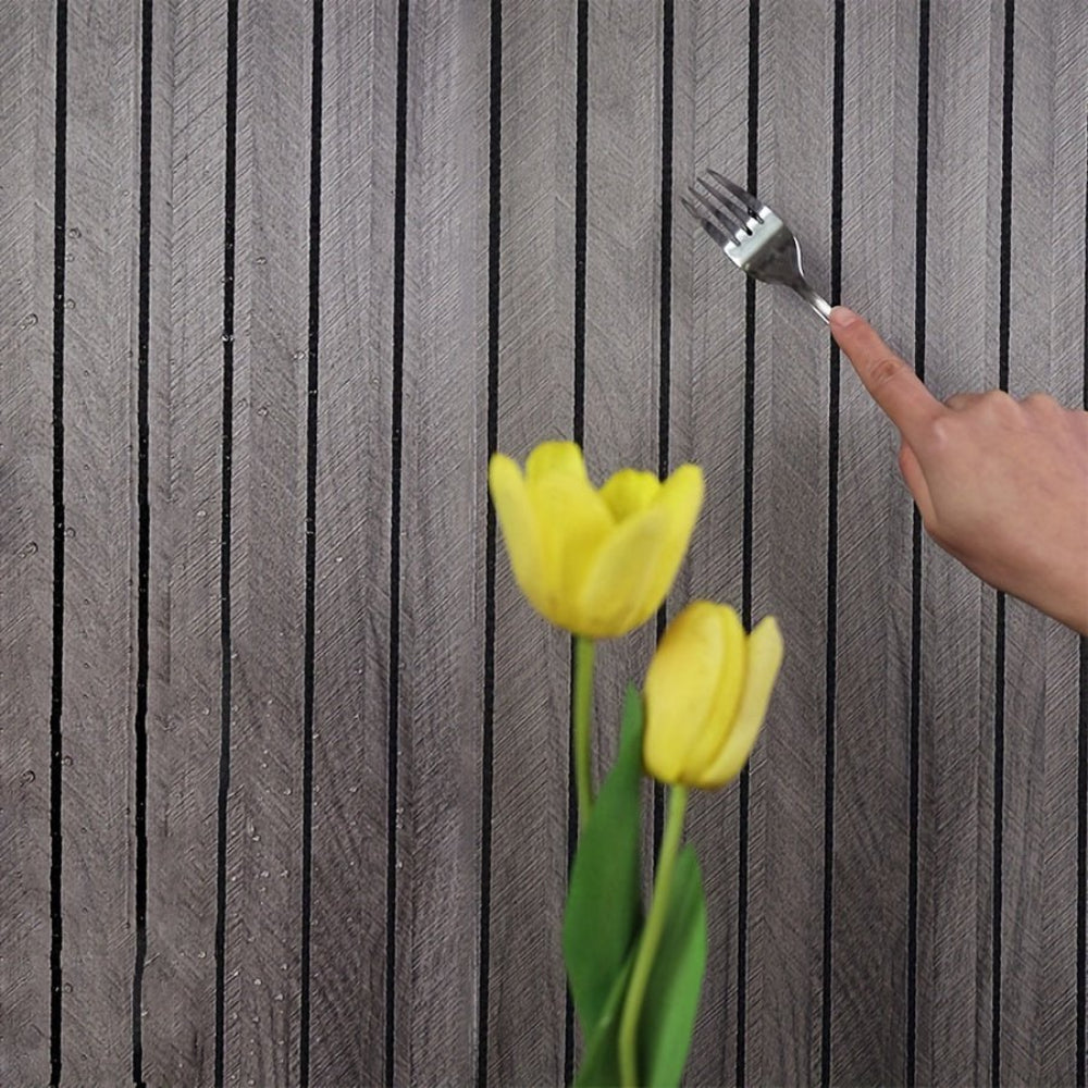 Peel-and-Stick 3D Faux Wood Wall Panels for Stylish Interiors