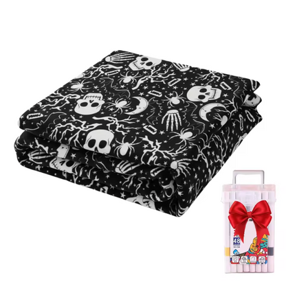 Coloring Blanket with Meadow Design