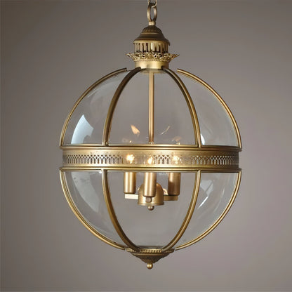 Vintage-Inspired Globe Pendant Light Fixture