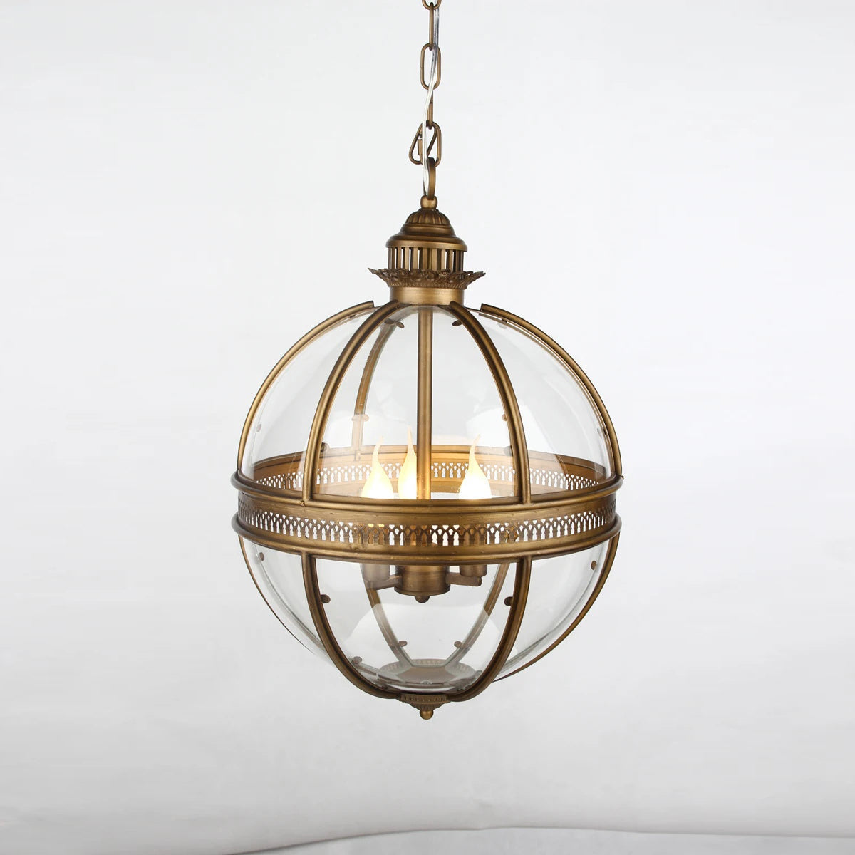 Vintage-Inspired Globe Pendant Light Fixture