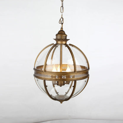 Vintage-Inspired Globe Pendant Light Fixture