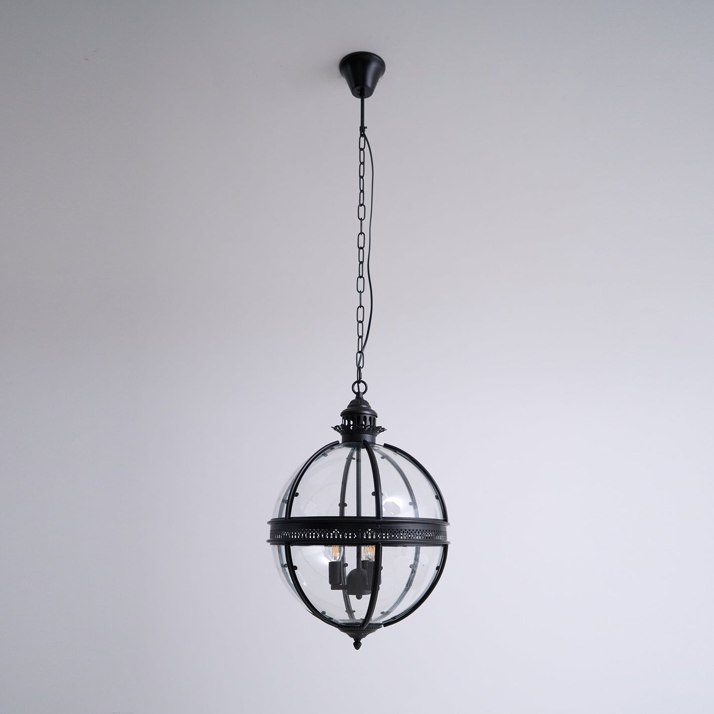 Vintage-Inspired Globe Pendant Light Fixture