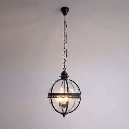 Vintage-Inspired Globe Pendant Light Fixture