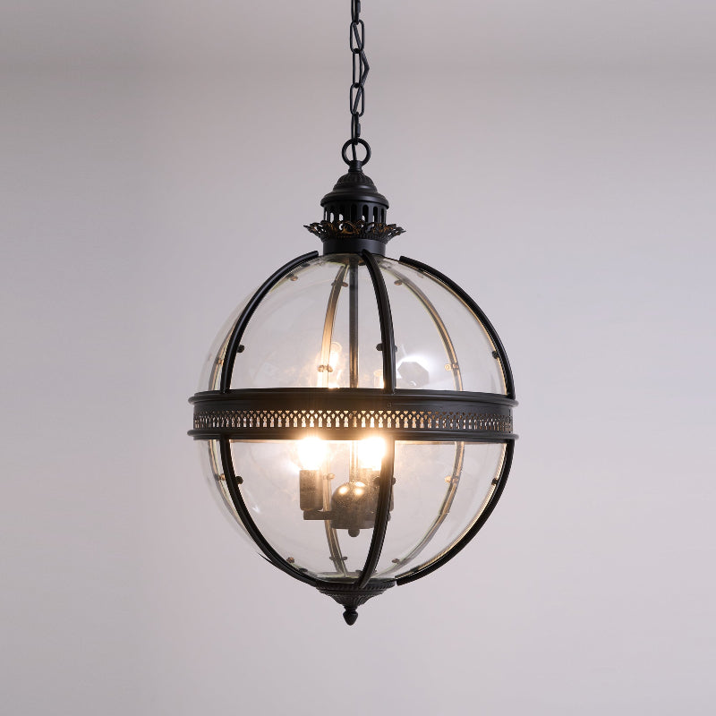 Vintage-Inspired Globe Pendant Light Fixture