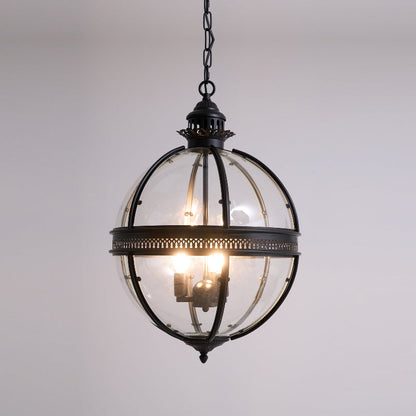 Vintage-Inspired Globe Pendant Light Fixture