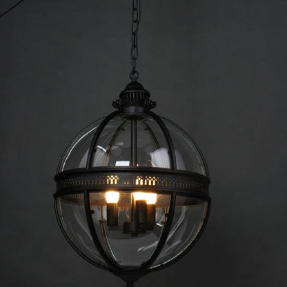 Vintage-Inspired Globe Pendant Light Fixture