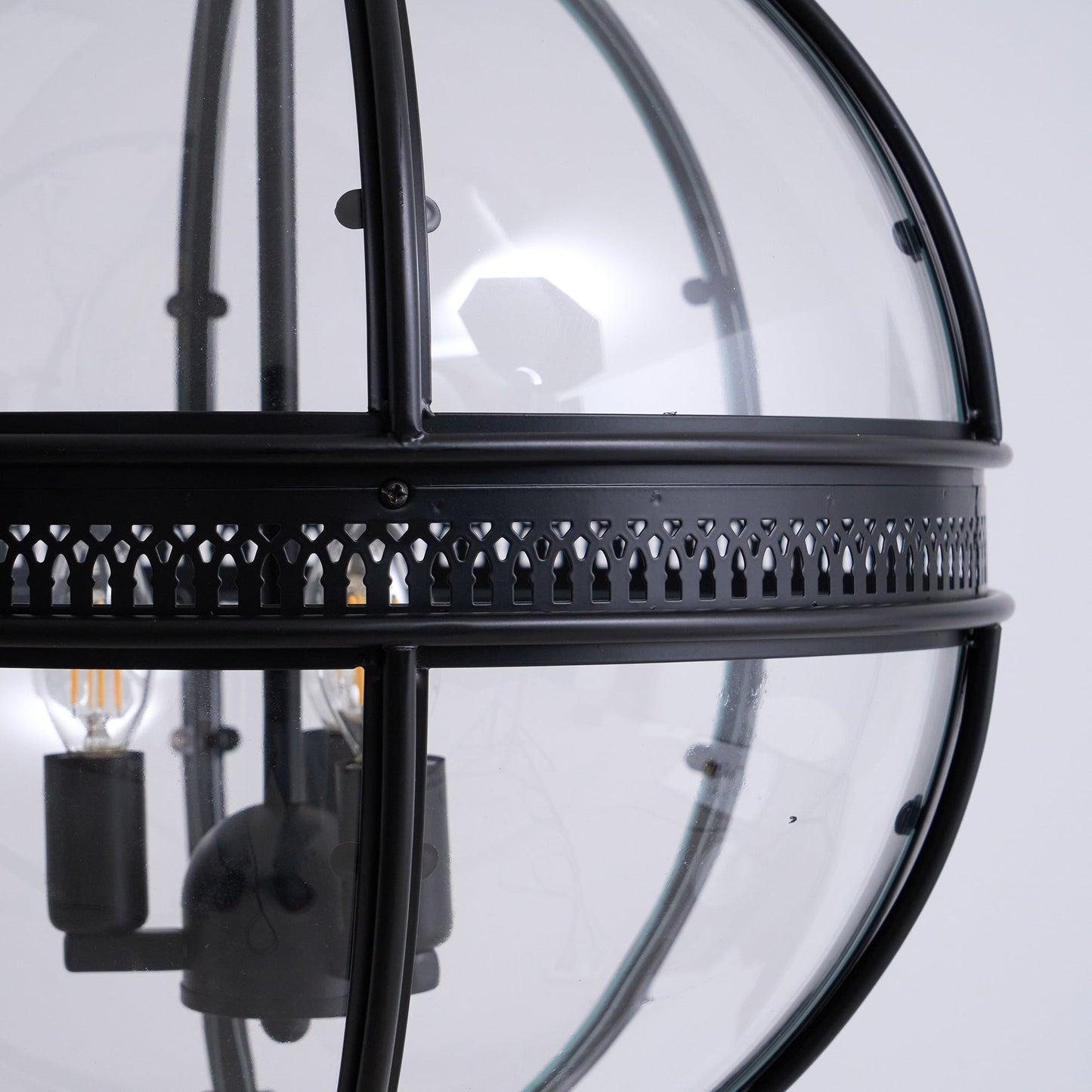 Vintage-Inspired Globe Pendant Light Fixture