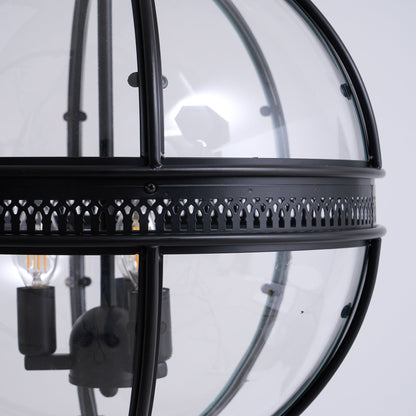 Vintage-Inspired Globe Pendant Light Fixture
