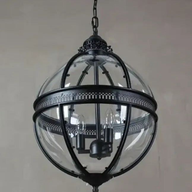 Vintage-Inspired Globe Pendant Light Fixture