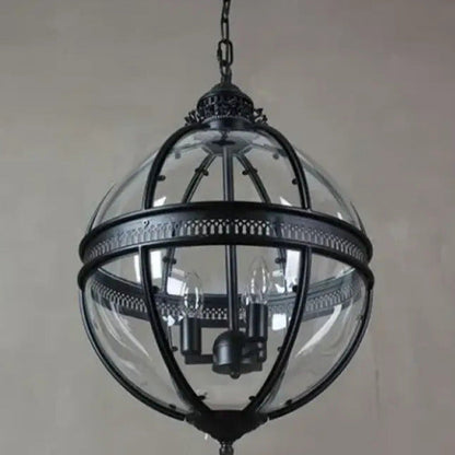 Vintage-Inspired Globe Pendant Light Fixture