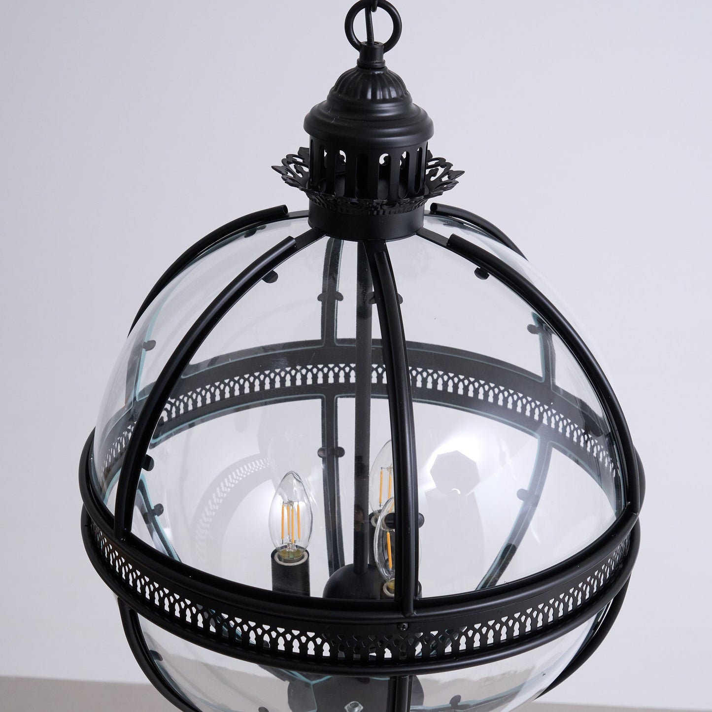 Vintage-Inspired Globe Pendant Light Fixture