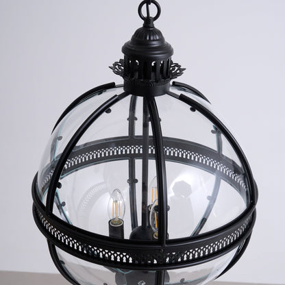 Vintage-Inspired Globe Pendant Light Fixture