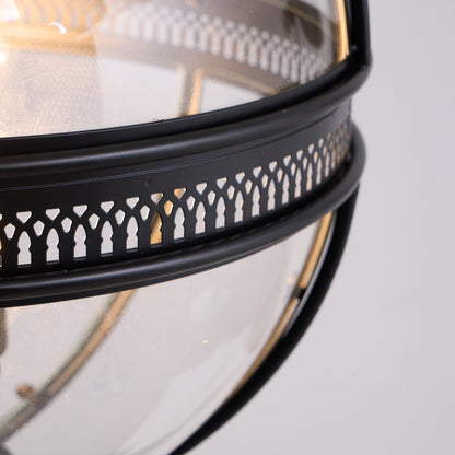 Vintage-Inspired Globe Pendant Light Fixture