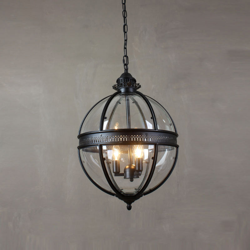 Vintage-Inspired Globe Pendant Light Fixture