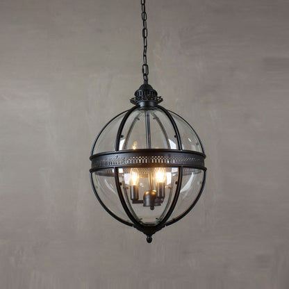 Vintage-Inspired Globe Pendant Light Fixture