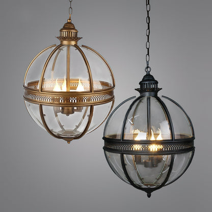 Vintage-Inspired Globe Pendant Light Fixture