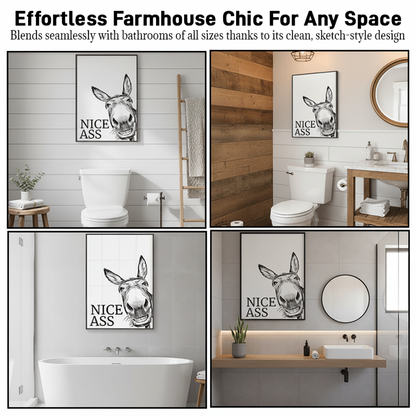 Charming Humorous Canvas Art for Your Bathroom Retreat