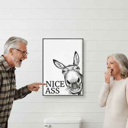 Charming Humorous Canvas Art for Your Bathroom Retreat