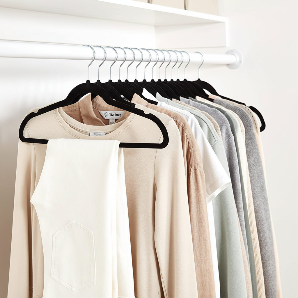 Elegant Velvet Slim Hangers for Optimal Closet Space – Pack of 10