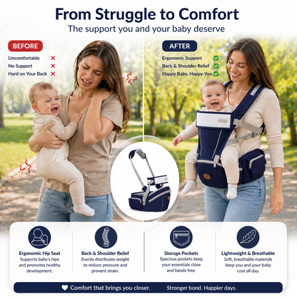 Infant Hip Carrier for Comfortable Baby Wearing