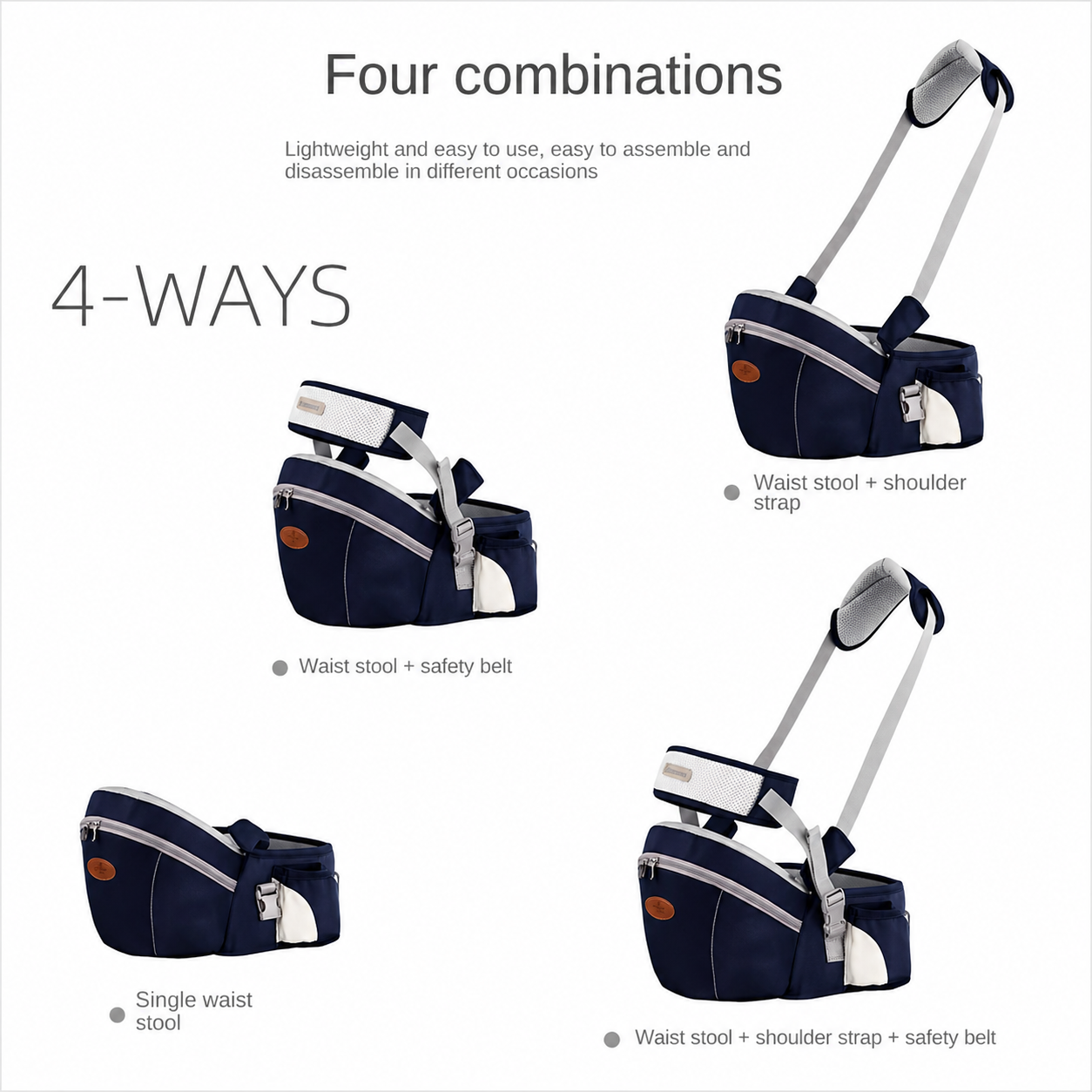 Infant Hip Carrier for Comfortable Baby Wearing