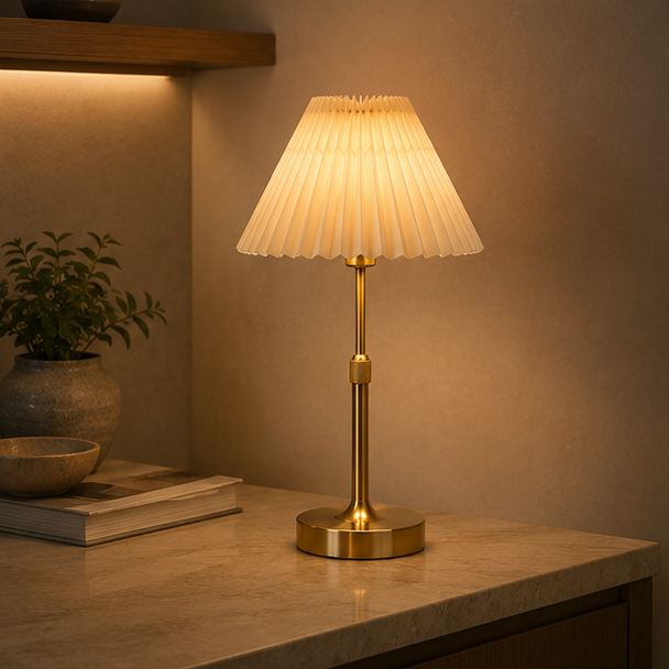 ElegantGlow Wireless LED Table Lamp - Dimmable & Adjustable