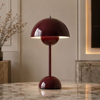 Ceramic Table Lamp with Modern Bulb Design