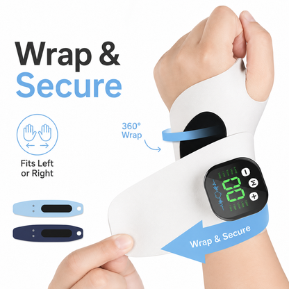 Vibrating Massage Wrist Brace for Support and Comfort