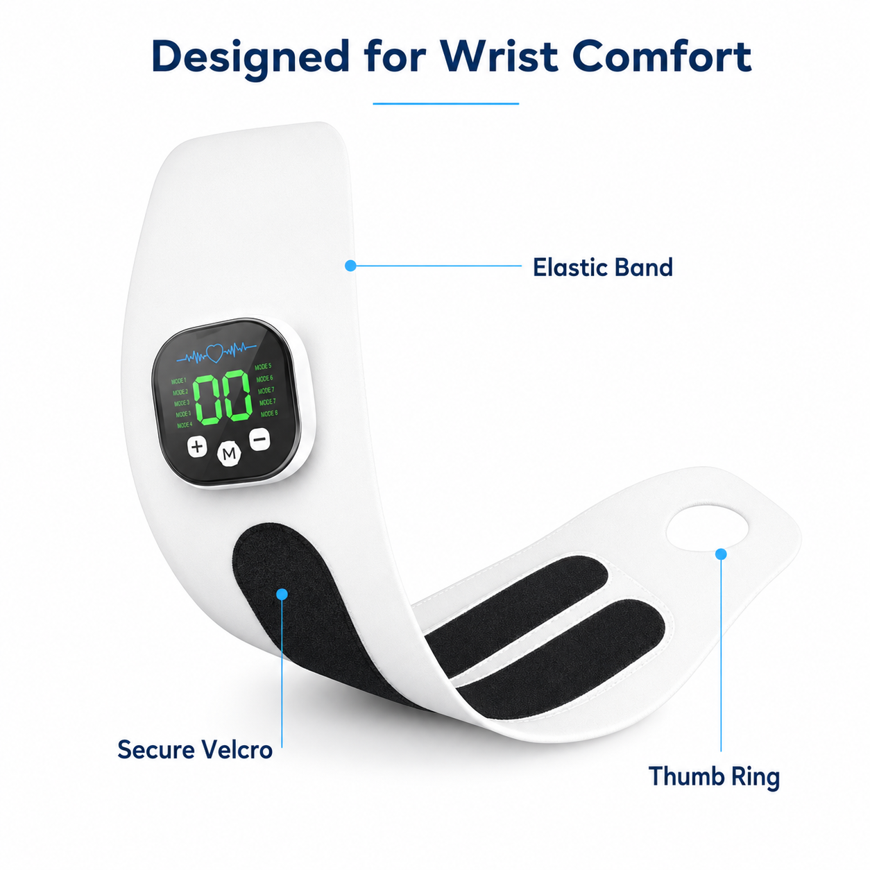 Vibrating Massage Wrist Brace for Support and Comfort