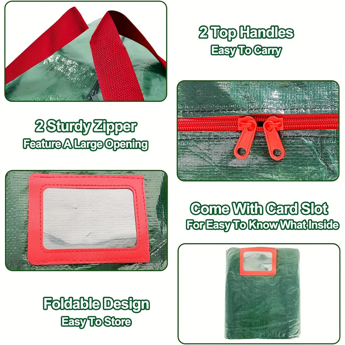 Durable Waterproof Organizer for Holiday Tree Storage