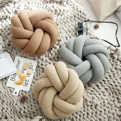 Charming Knotted Cotton Cushion for Ultimate Comfort