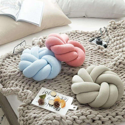 Charming Knotted Cotton Cushion for Ultimate Comfort