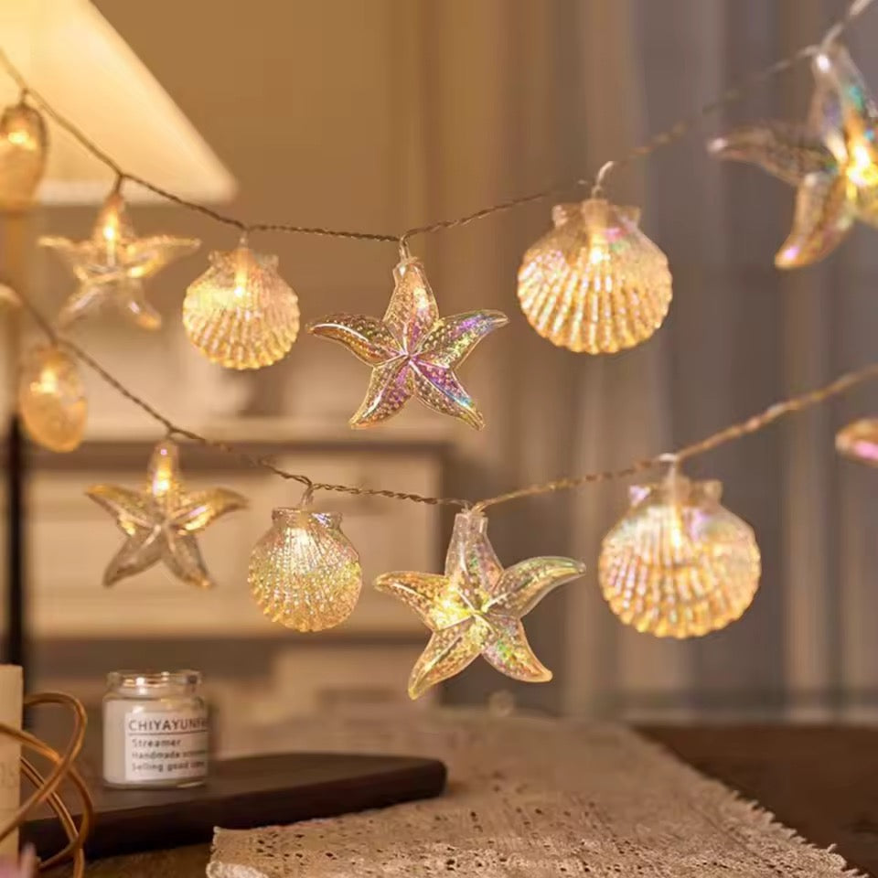 Coastal Glow LED String Lights for a Relaxing Ambiance