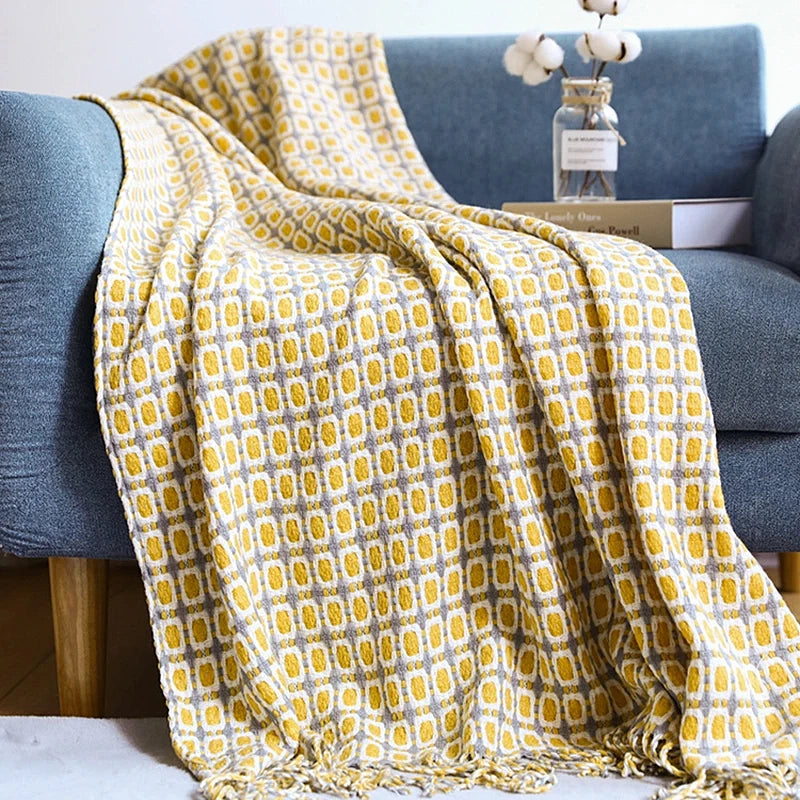 Cozy Chic Knitted Throw Blanket for Ultimate Comfort
