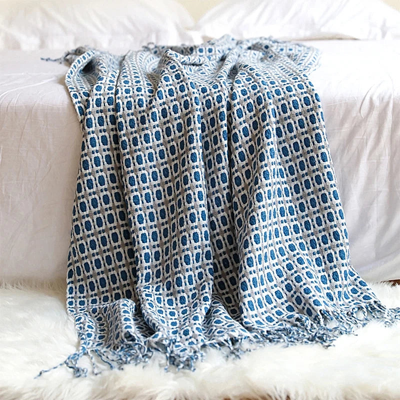 Cozy Chic Knitted Throw Blanket for Ultimate Comfort