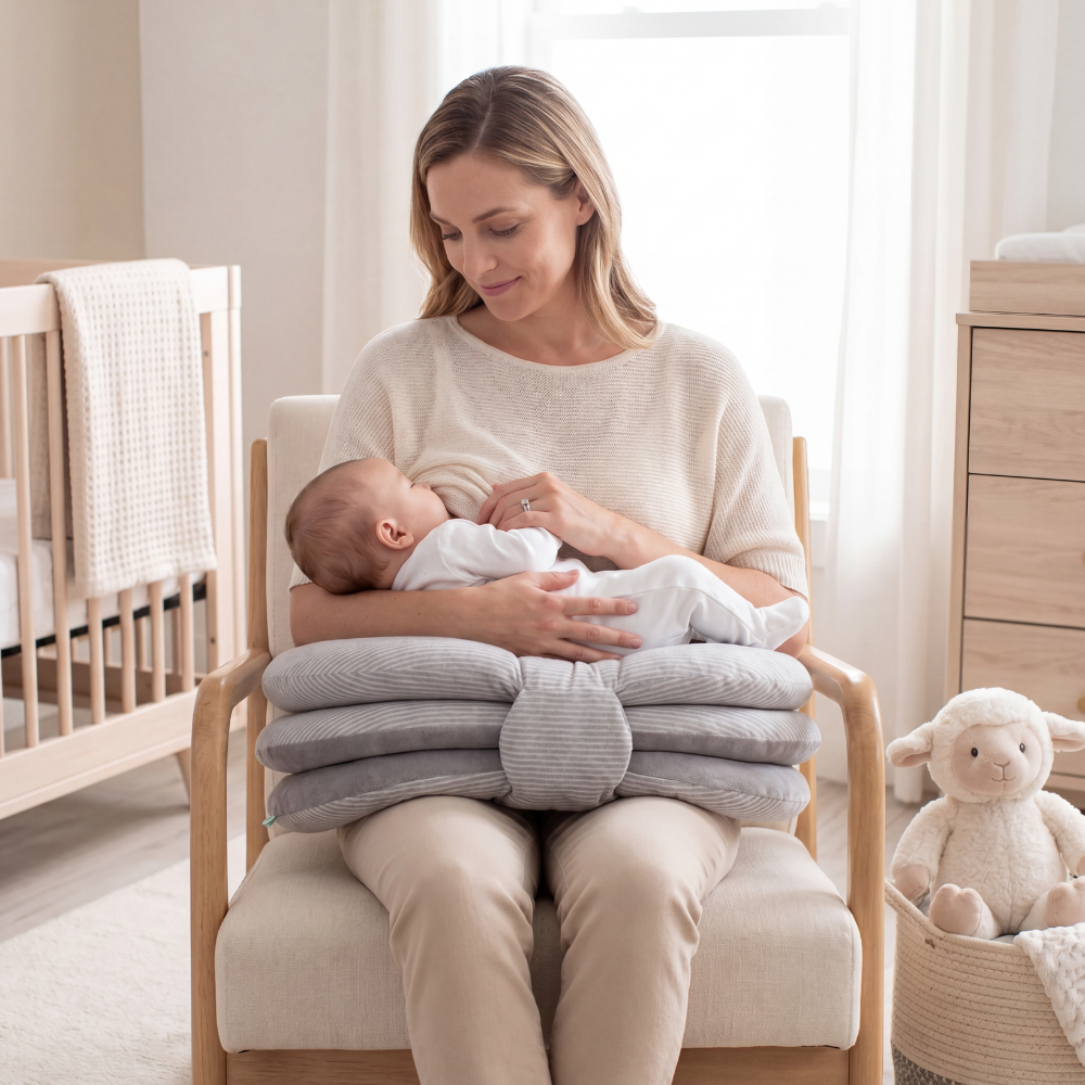 Multifunctional Nursing Pillow for Cradle Support