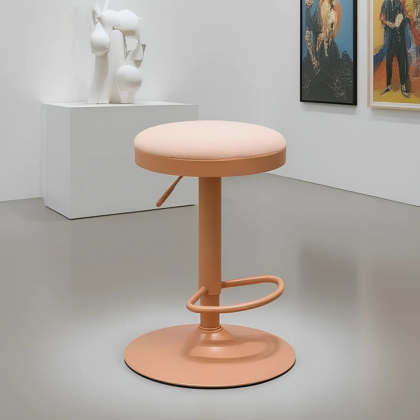 Versatile Swivel Stool with Adjustable Height for Dining Spaces